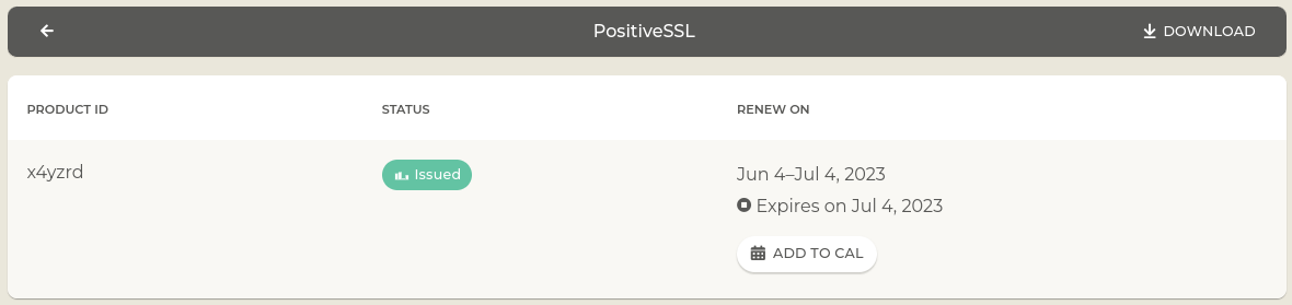 [2] Download Certificate from ssls.com